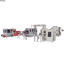 Automatic transferring facial tissue paper making machine production line