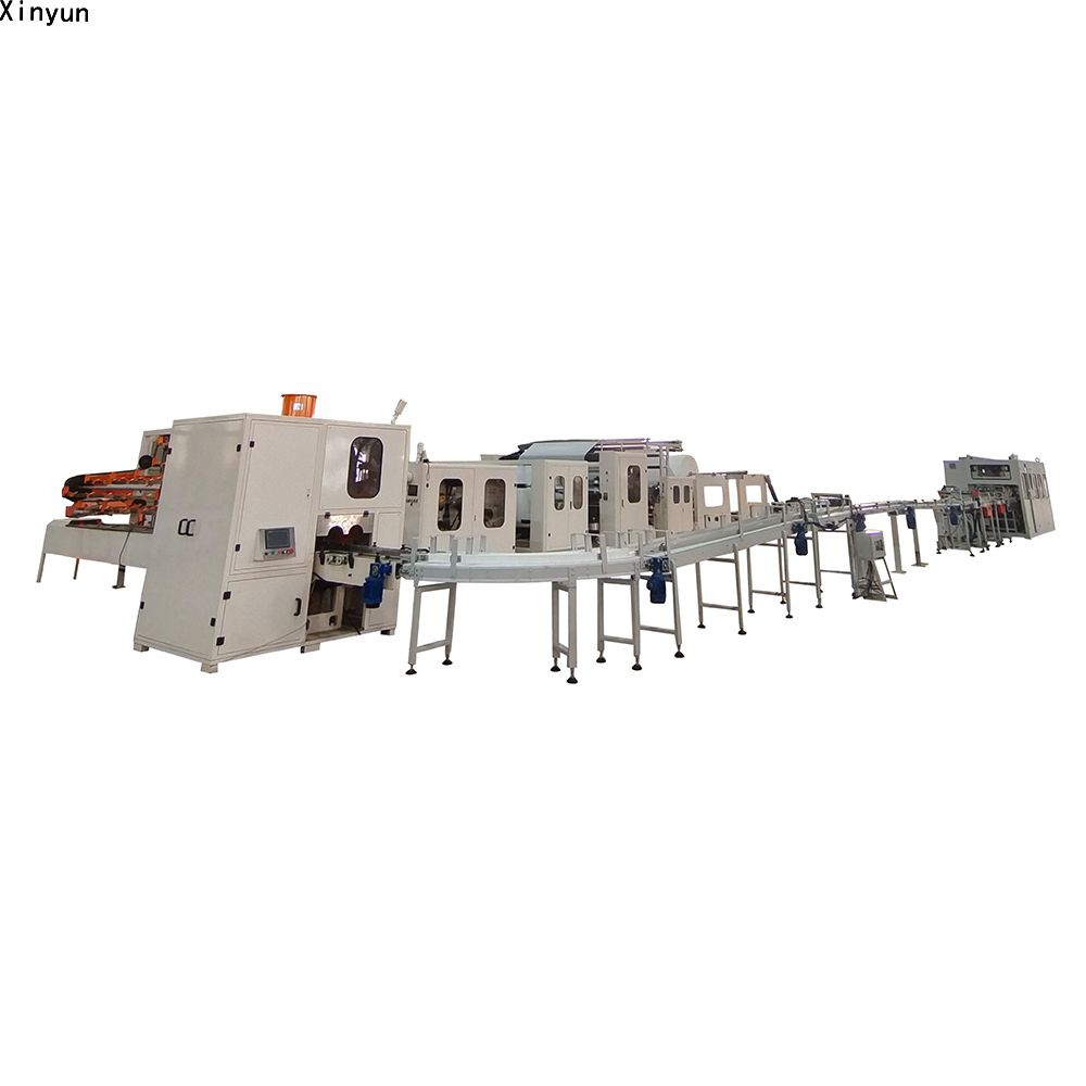 Hot selling glue lamination small toilet paper making machine production line