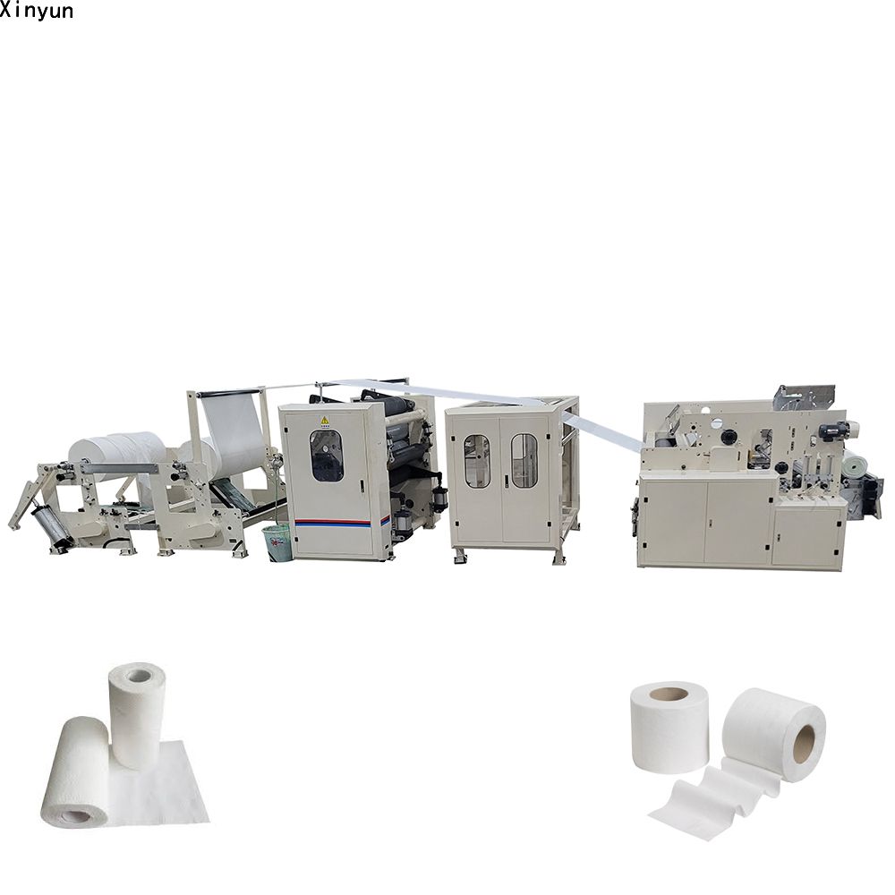Automatic perforating embossing rewinding toilet paper kitchen towel paper making machine