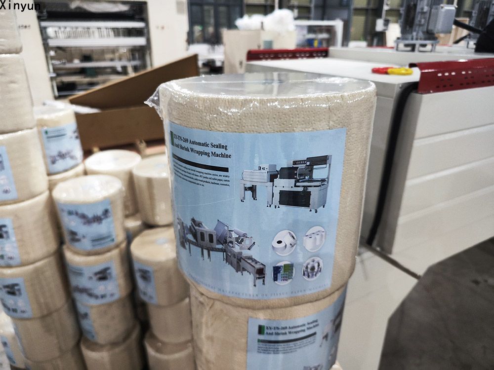 Automatic labeling kitchen towel paper machine production line